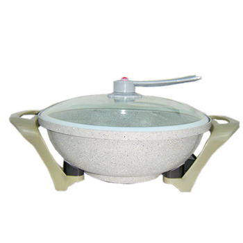 Πολυλειτουργική ηλεκτρική κατσαρόλα σε κορεάτικο στιλ, αντικολλητική επιφάνεια, καπάκι κενού, 1500W, 220V