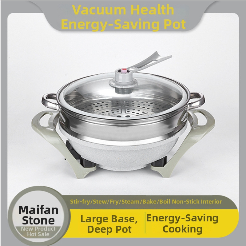 Viacúčelový elektrický hrniec s kórejským štýlom, nepriľnavý povrch, vákuové veko, 1500 W, 220 V