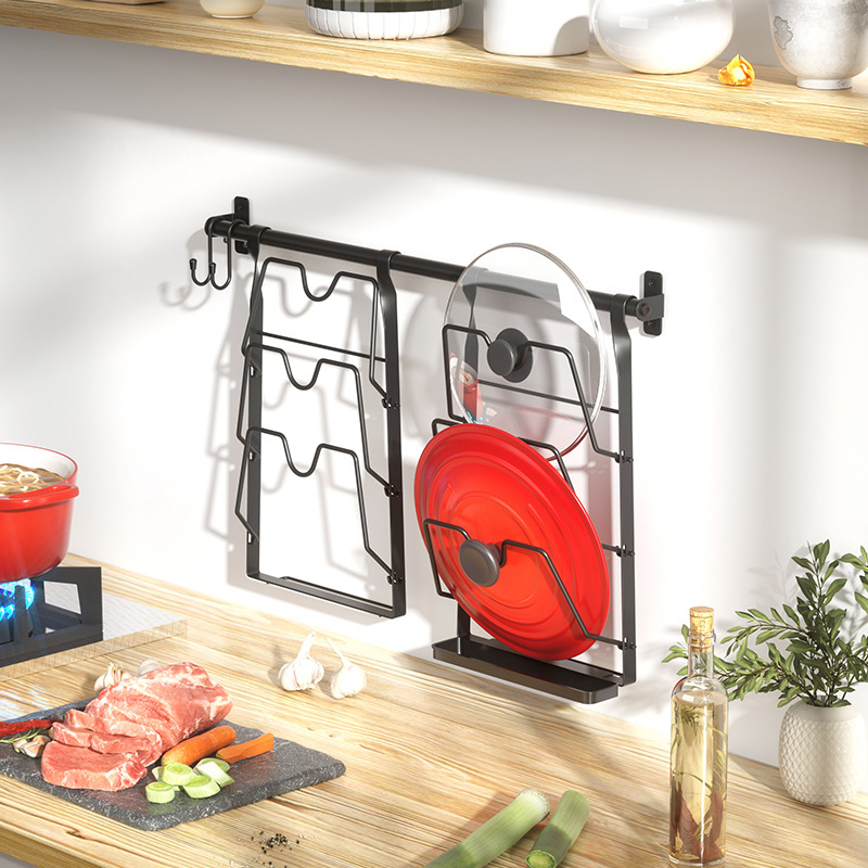 Кухненски рафт за съдове, неръждаема стомана, стенен монтаж, Л‑образен дизайн, мултифункционално съхранение