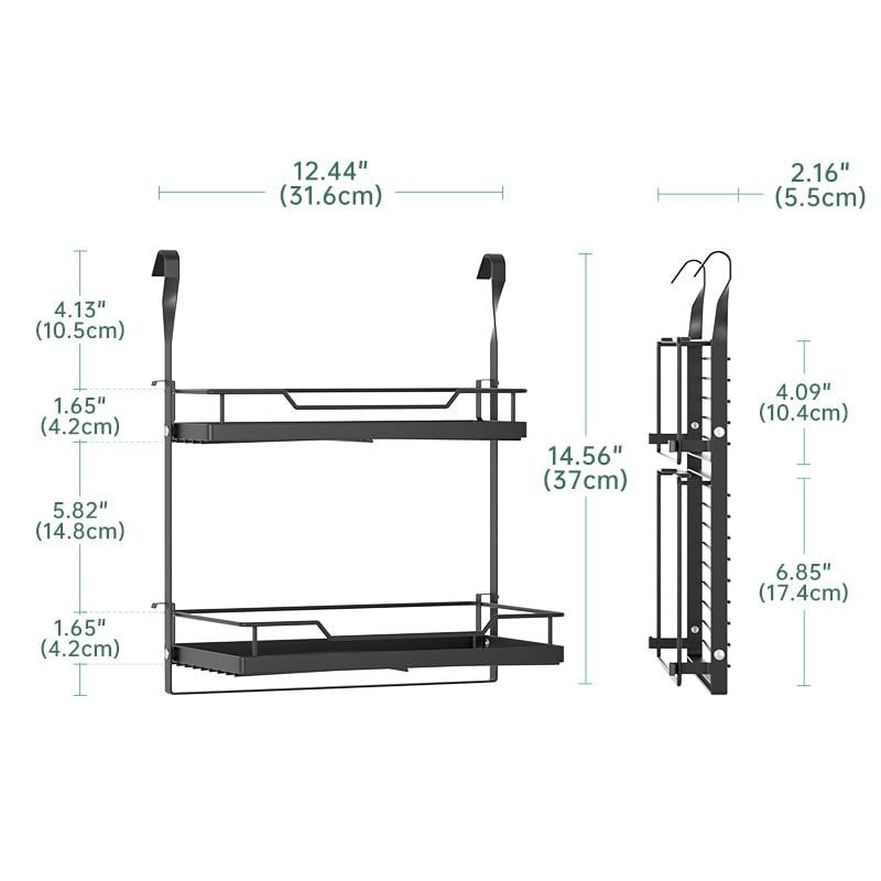 Кухненски рафт за съдове, неръждаема стомана, стенен монтаж, Л‑образен дизайн, мултифункционално съхранение