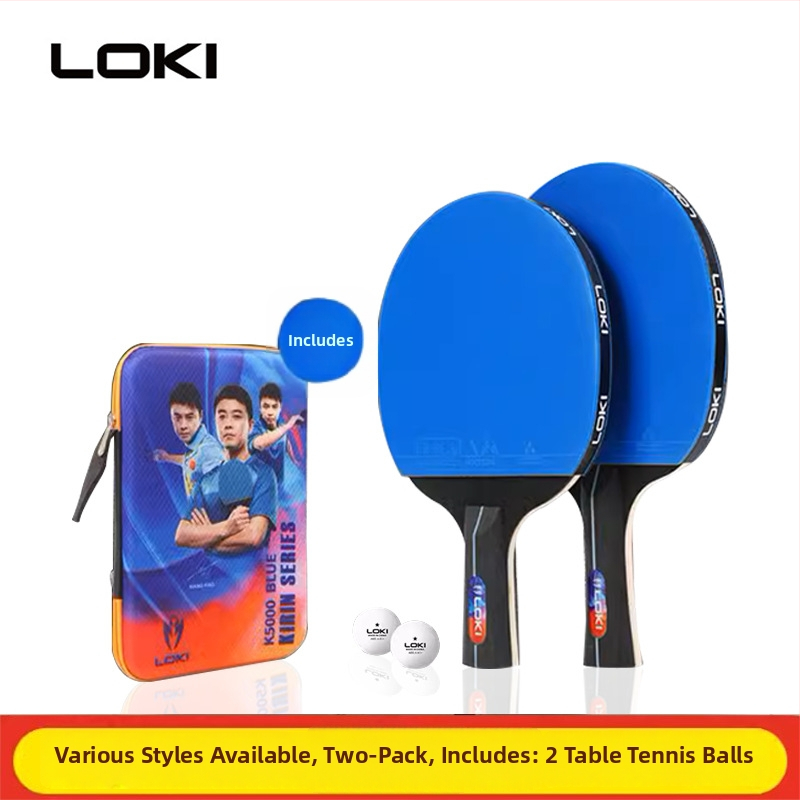 Rakieta na stolný tenis, balenie 2 kusy, Thor Loki, poplarová doska, protilepivá guma, pre začiatočníkov