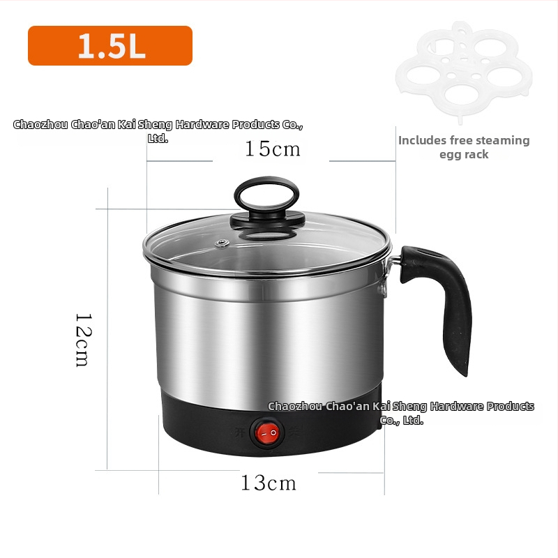 Elektrická varná nádoba KS88 — objem 2,1–4 l, pre 2–3 osoby, vnútorná časť z nerezovej ocele, ovládanie kruhovým gombom