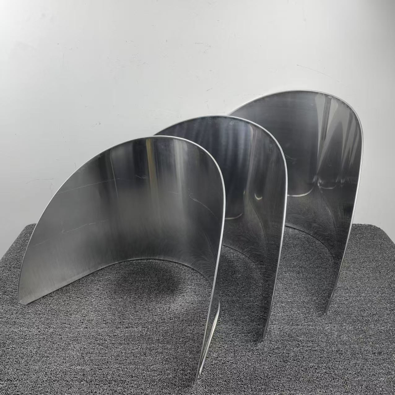 Дъска за рязане от неръждаема стомана с предпазител срещу пръски, кръгла форма, удебелен ветроустойчив ръб, многофункционална кухненска дъска