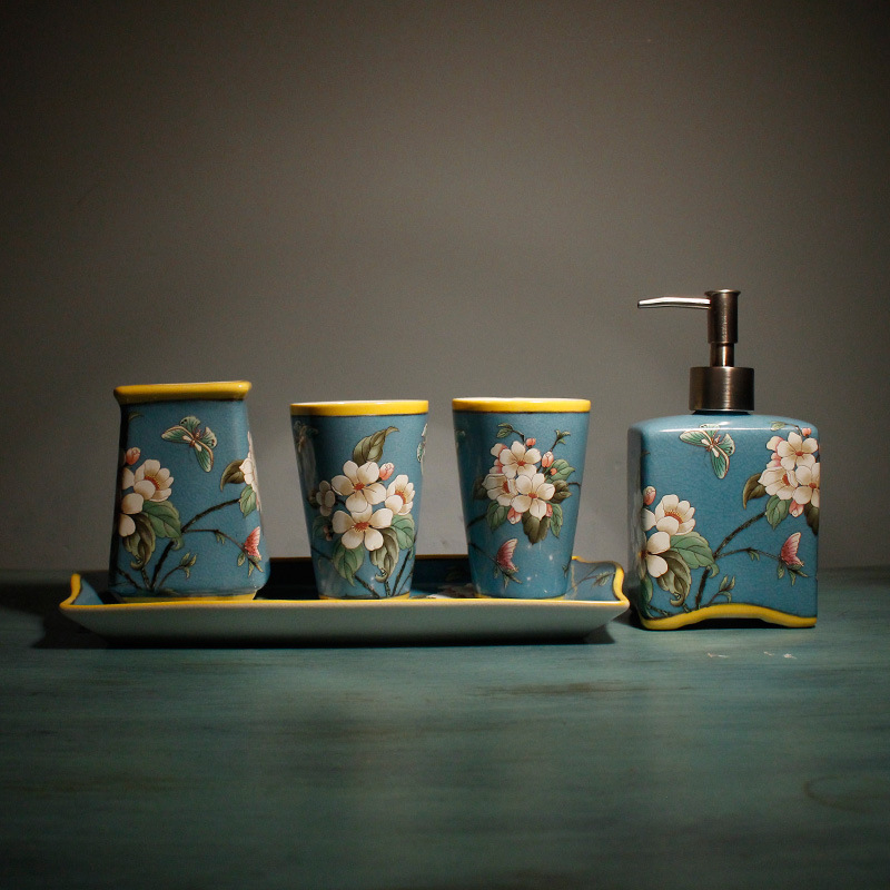 ZT Nordic stil keramički set za kupaonicu, pet dijelova