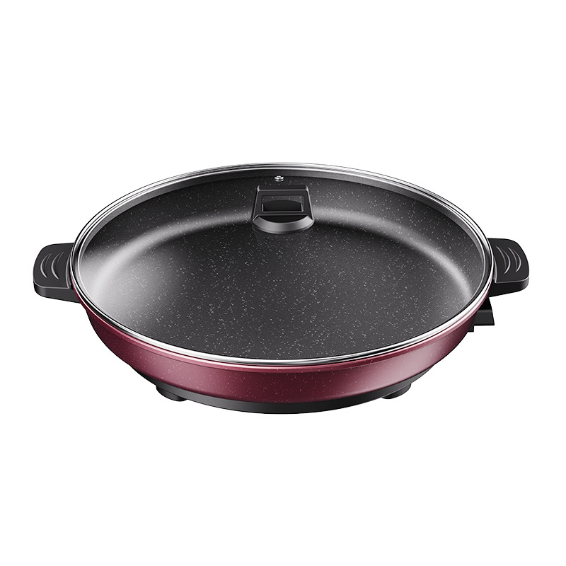 Električna tava za grill s prilagodljivom temperaturom, 1500W+, aluminijsko tijelo, kapacitet 6 L, pare i Teppanyaki funkcije