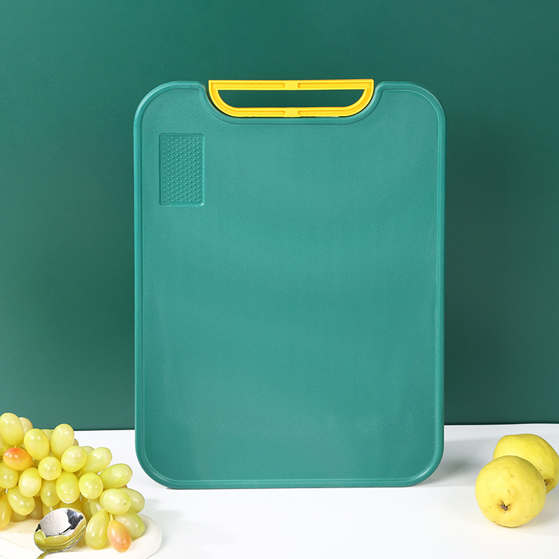 Plastična daska za rezanje i set noževa, mini kvadratni kuhinjski pribor, prijenosno za kućnu upotrebu, antibakterijski, dvostrani