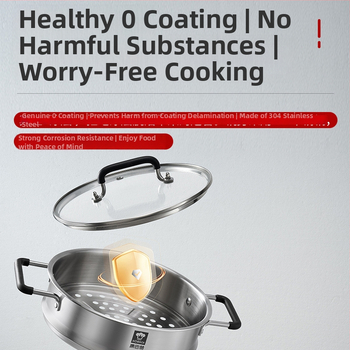 Cambax 304 Ανοξείδωτο Ατσάλι Ηλεκτρική Κατσαρόλα, Πολυλειτουργική, Μοντέλο XRDJG-32B, 1355W, 220V