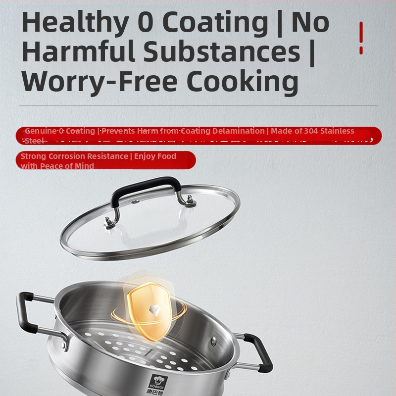 Cambax 304 Ανοξείδωτο Ατσάλι Ηλεκτρική Κατσαρόλα, Πολυλειτουργική, Μοντέλο XRDJG-32B, 1355W, 220V