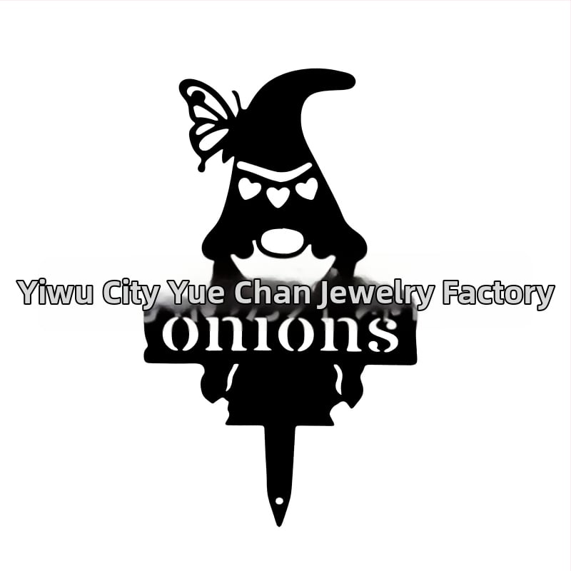 Метална градинска гном-скулптура за открито посрещане (Материал: метал; Стил: модерен минимализъм; Подходящ за подарък; Бранд: Yue Chan Jewelry)