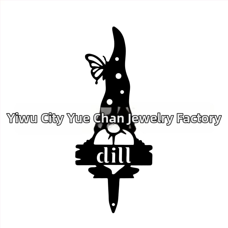 Метална градинска гном-скулптура за открито посрещане (Материал: метал; Стил: модерен минимализъм; Подходящ за подарък; Бранд: Yue Chan Jewelry)