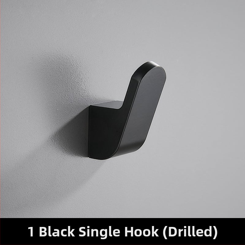 Единична закачалка за дрехи, Space алуминий, стенен монтаж, боядисана повърхност, стил Светъл лукс, марка Ouzhizhuo