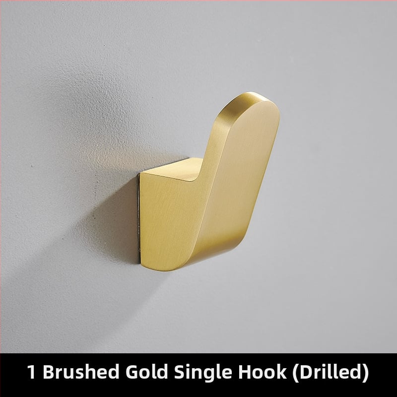 Единична закачалка за дрехи, Space алуминий, стенен монтаж, боядисана повърхност, стил Светъл лукс, марка Ouzhizhuo