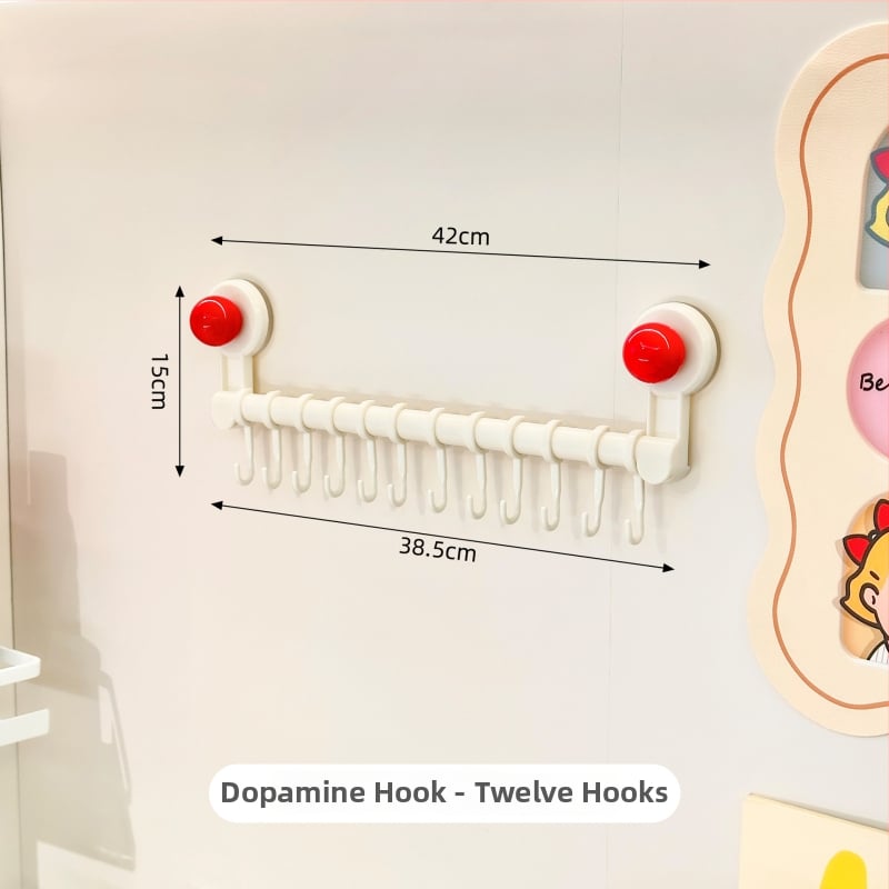 Кухненски държач в ред за стенен монтаж с вакуумни чашки, без пробиване, многофункционална поставка за прибори (лъжици, лопатки); Материал: PP+PET; Тегло: 300 g; Обработка: пръскано боядисване; Стил: модерен минимализъм