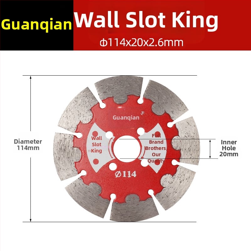 Dijamantni disk za kanaliziranje zidova – Crown marka; model Crown wall trough king; Primjene: obrada betona; Proizvodni proces: sinterirani.