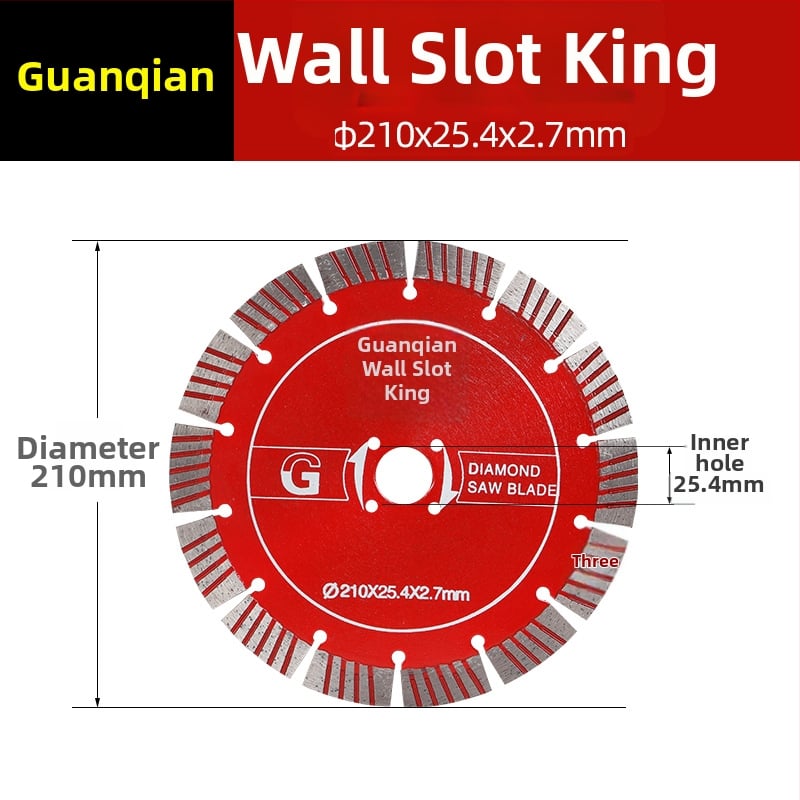 Dijamantni disk za kanaliziranje zidova – Crown marka; model Crown wall trough king; Primjene: obrada betona; Proizvodni proces: sinterirani.