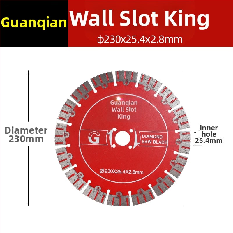 Dijamantni disk za kanaliziranje zidova – Crown marka; model Crown wall trough king; Primjene: obrada betona; Proizvodni proces: sinterirani.