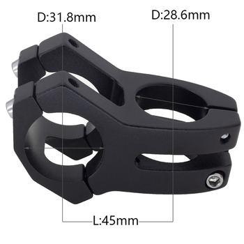 Tija de ghidon pentru bicicletă de munte, design decupat, scurtă, aluminiu ISOAR, unisex, pentru downhill și urcări