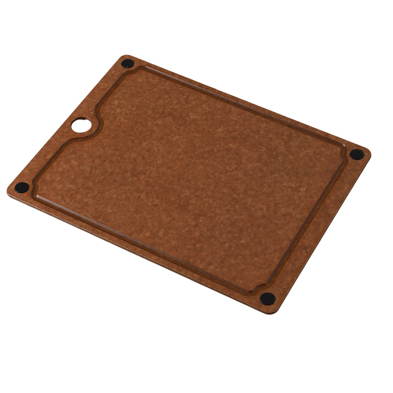 Szilárdfa vágódeszka, antibakteriális és anti-mildew, multifunkcionális konyhai tábla gyümölcsök, zöldségek és tészta nyújtásához