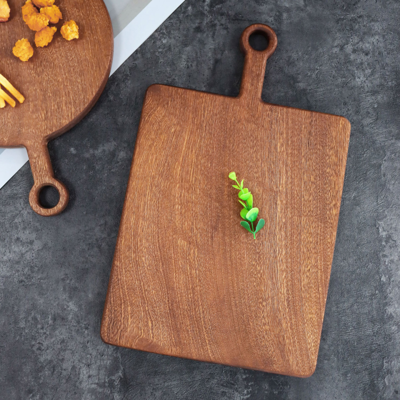 Kétsárnyú Ebony vágódeszka – Modern, letisztult konyhai tálca gyümölcsöknek és kenyérnek (Eredet: Jiangsu, 2024 tavasz)