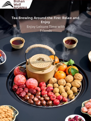 Керамично комплект за варене на чай SK280 — преносим, термоизолиран, със съхранение, за 3–5 човека