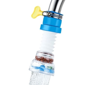 Hosszított permetezőfejes csaptelefilter a konyhai víztisztításhoz, műanyag minimalist dizájn