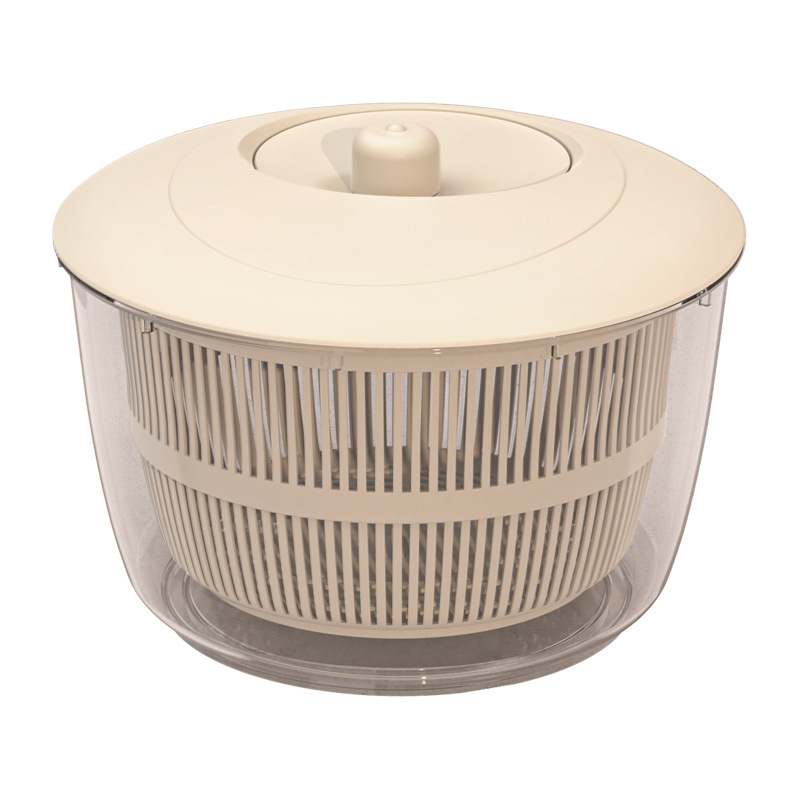 Hongrui Home Dehidrator multifuncțional pentru legume și fructe, cu coș de drenaj rotativ manual, din plastic, stil japonez