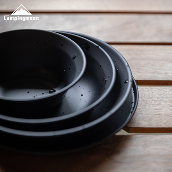 CAMPINGMOONG posuda od nehrđajućeg čelika, prijenosni set posuđa za 1–3 osobe
