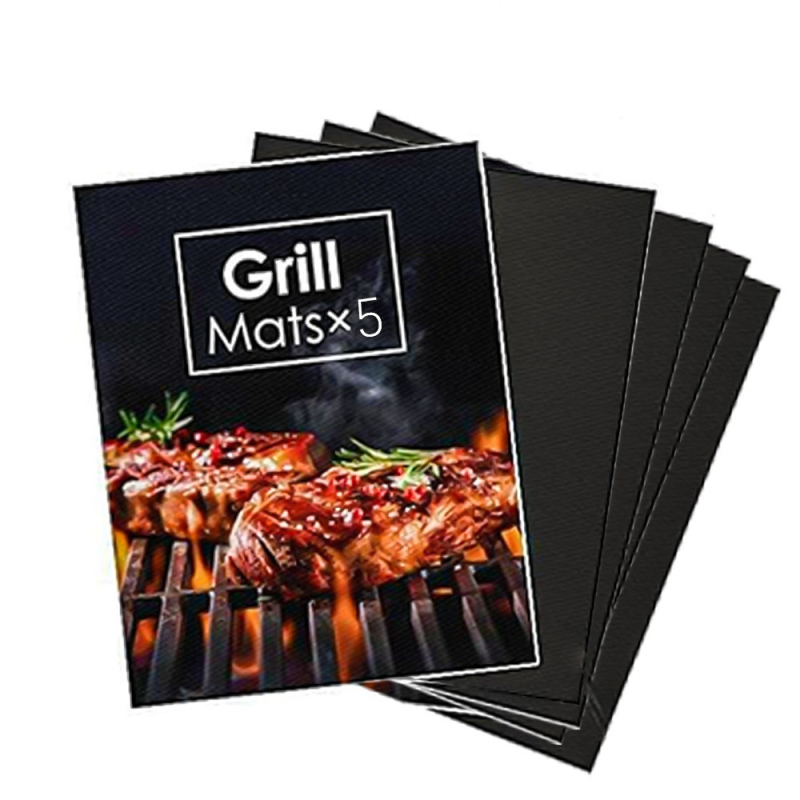 Hordozható kültéri grillszett 38 darabbal, rozsdamentes acélból — csipesz, villa, nyárs és sütőlapát