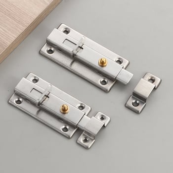 Oțel inoxidabil flanșat, placă plată groasă cu încuietoare auto-elastică pentru ușile de baie și dulapuri – Model auto-elastic, 201/304, finisaj periat, stil nou chinezesc