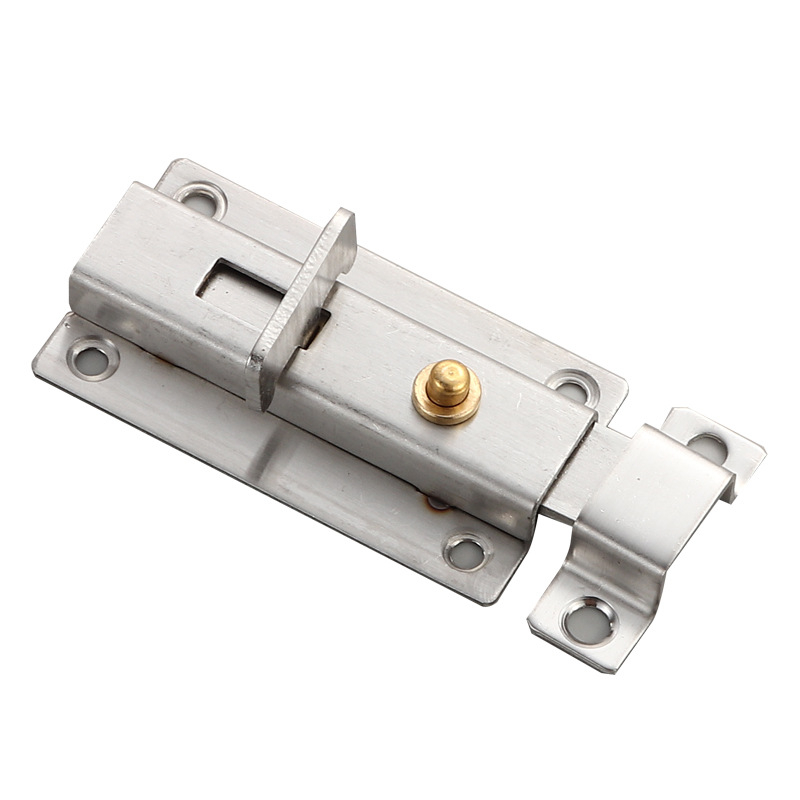 Oțel inoxidabil flanșat, placă plată groasă cu încuietoare auto-elastică pentru ușile de baie și dulapuri – Model auto-elastic, 201/304, finisaj periat, stil nou chinezesc