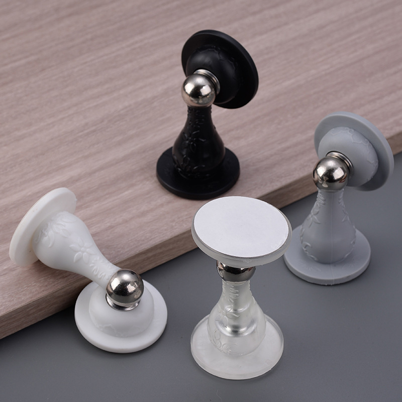 Bez bušenja silikon vrata usisivač - zidna montaža - PVC/magnet - ručno upravljanje - svijetli luksuz stil