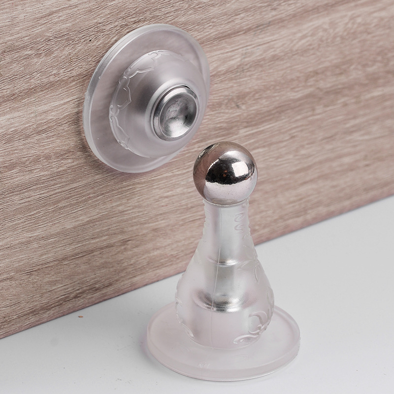 Bez bušenja silikon vrata usisivač - zidna montaža - PVC/magnet - ručno upravljanje - svijetli luksuz stil