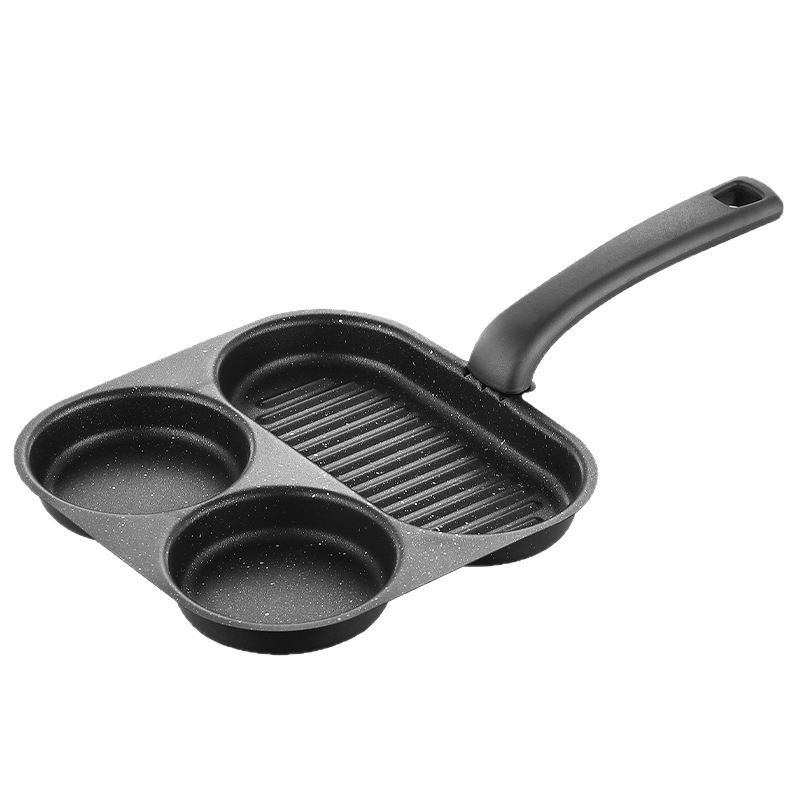 Tigaie din piatră Maifan, 3-în-1 pentru omletă, antiaderentă, multifuncțională, compatibilă cu aragazuri obișnuite
