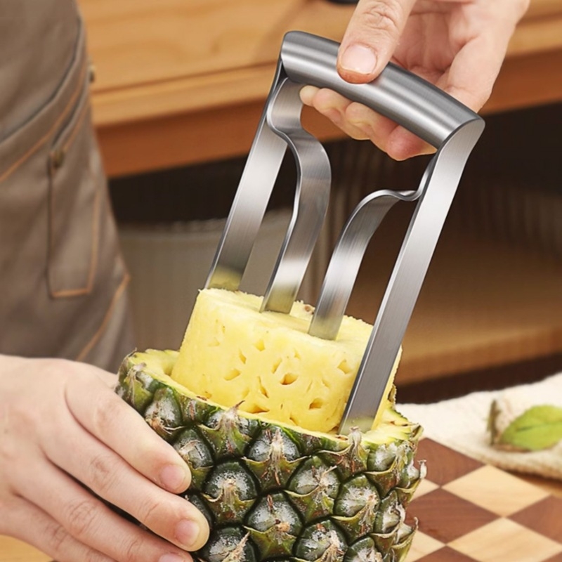 Ananas gulilac i uklanjanje očiju, rezač srži, kuhinjski alat od nehrđajućeg čelika 430