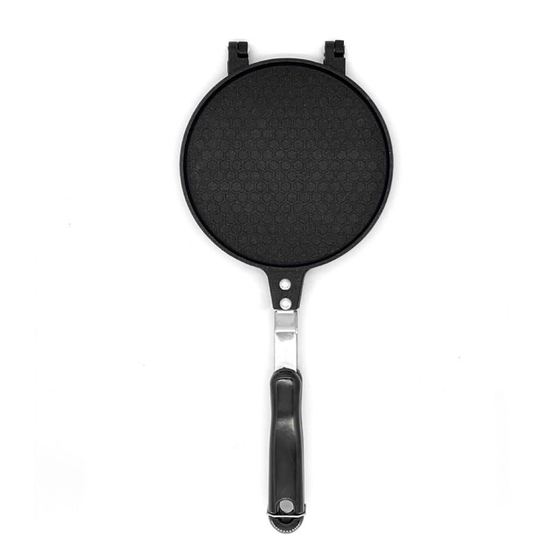 Dvostrani tiganj za korejske rolice od jaja s kalupom za vafle, ravno dno, model SJ-YP017, aluminijska legura, non-stick premaz, težina 750 g, pogodno za opće štednjake