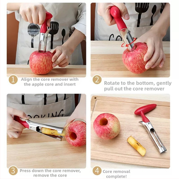 Nerezový oddeľovač ovocia s možnosťou potlače loga, moderný minimalistický dizajn (materiál: nerezová oceľ; prispôsobenie: k dispozícii; tlač loga: možný; kategória: oddeľovač ovocia)