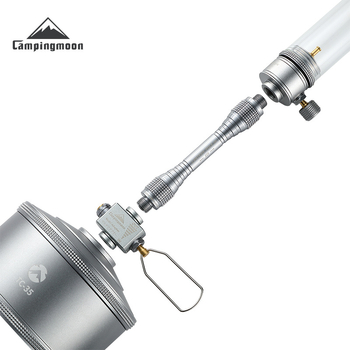 Coleman Z25+Z15 къмпинг комплект: газова горелка за канистер, дълъг газов маркуч, клапан за отпускане на налягането, лампена стойка и удължителна пръчка