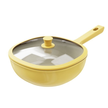 Keramička ne-prijanjajuća wok, kvadratna posuda od željeza za indukciju i plin, 1–3 kg, premium kvaliteta