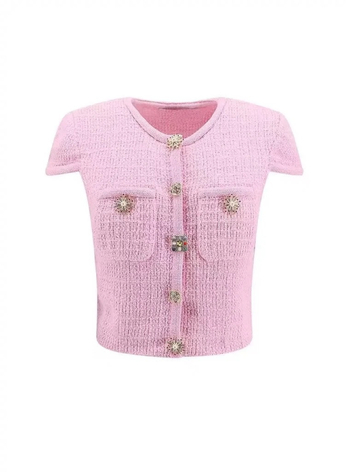 Kostim od pletenog gornjeg dijela i suknje, rukavi tri četvrtine, poliester pleteni materijal, sadržaj glavne tkanine 30–50%, jesen 2024