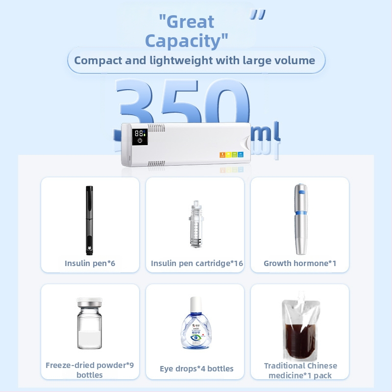 Polovodičová automobilová chladnička, objem do 5 l, hmotnosť 1 kg, výkon 12 W, napätie 5 V, prevádzková teplota 0–18 °C