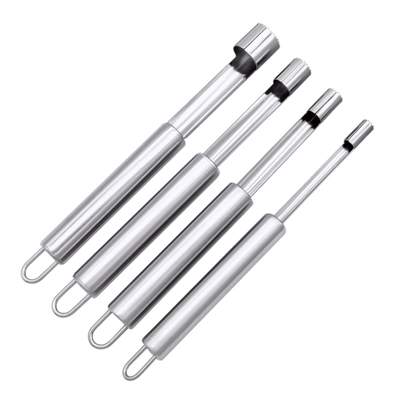 Уред за премахване на сърцевината на плодове, неръждаема стомана, за домашна кухня