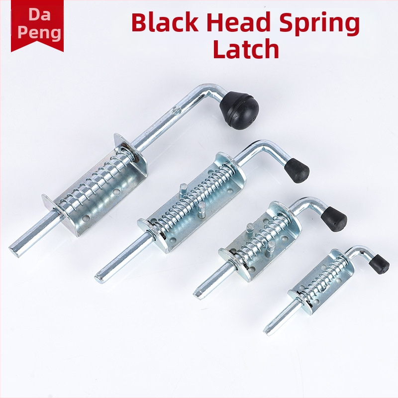 Težak zasun s opružnim mehanizmom, željezo-cinkova legura, automatsko vraćanje, model 130.160.220.260