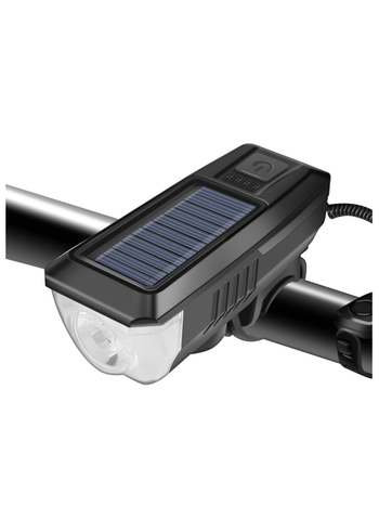 YAJIAPLUS prednje svjetlo za bicikl – solarno napajanje, USB punjenje, visoka svjetlina za vožnju