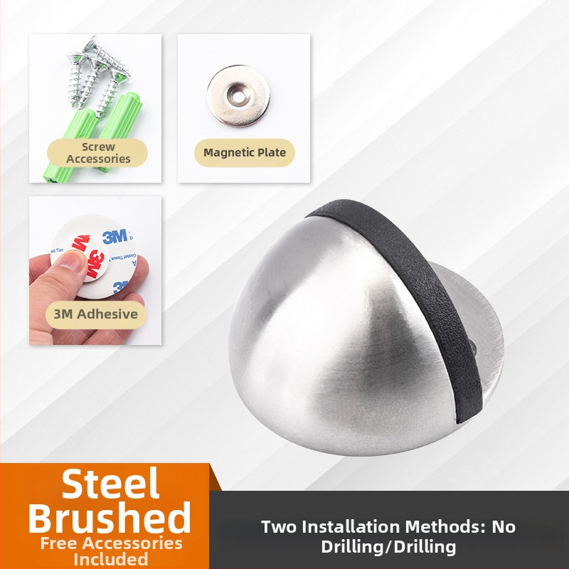 Top Valley Turtle Top magnetski držač za vrata, model Turtle Top Door Suction, materijal nehrđajući čelik, podni montaža, stil moderni minimalizam