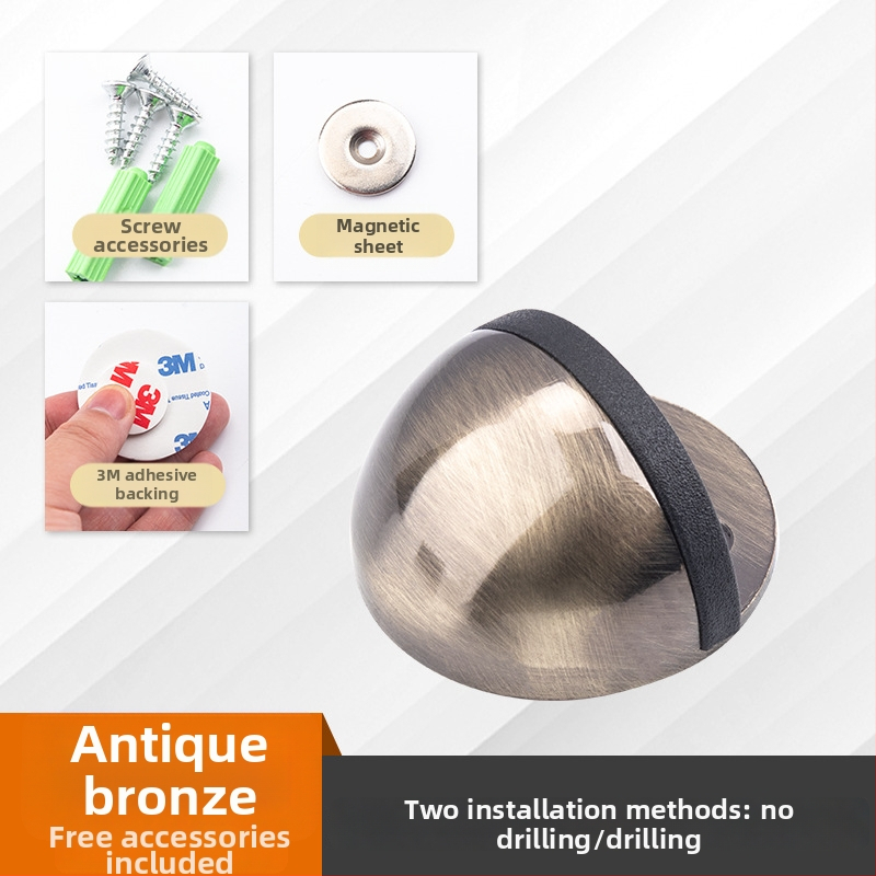 Top Valley Turtle Top magnetski držač za vrata, model Turtle Top Door Suction, materijal nehrđajući čelik, podni montaža, stil moderni minimalizam
