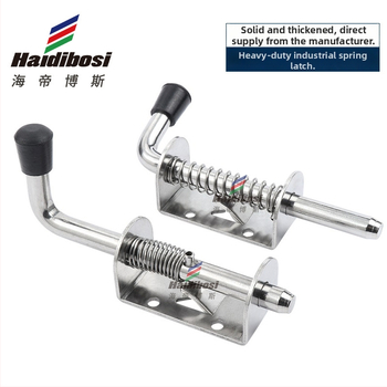 Industrijski teški opružni zasun za ormariće – Tf-345; Materijal: nehrđajući čelik/željezo; Obrada površine: vibracijska/elektroplakiranje; Marka Hedibos