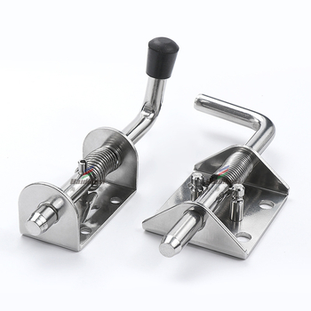 Industrijski teški opružni zasun za ormariće – Tf-345; Materijal: nehrđajući čelik/željezo; Obrada površine: vibracijska/elektroplakiranje; Marka Hedibos