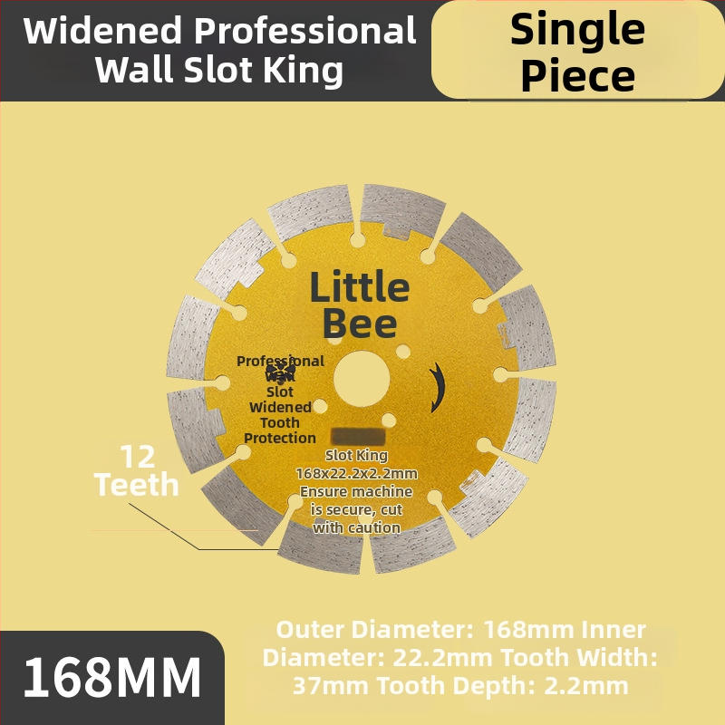Little Bee dijamantni disk za rezanje, s utorima, za armirani beton, vezan metalnim legurama