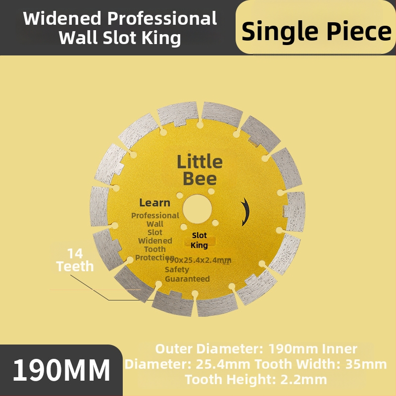 Little Bee dijamantni disk za rezanje, s utorima, za armirani beton, vezan metalnim legurama