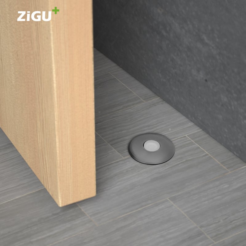 Скрита магнитна подпора за врати — неръждаема стомана, подов монтаж, скрита конструкция, модел 88110